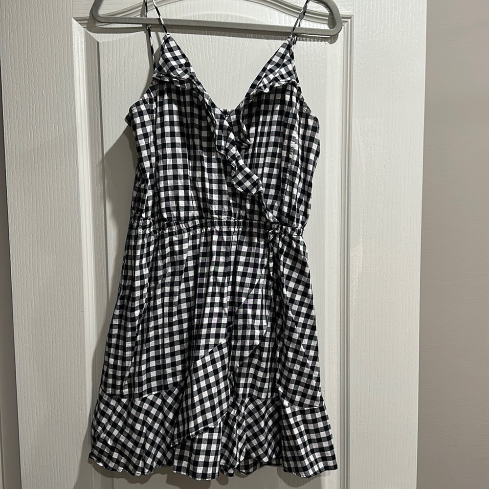 EXPRESS plaid babydoll dress
